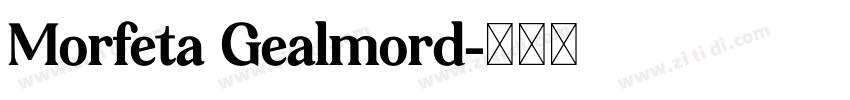 Morfeta Gealmord字体转换